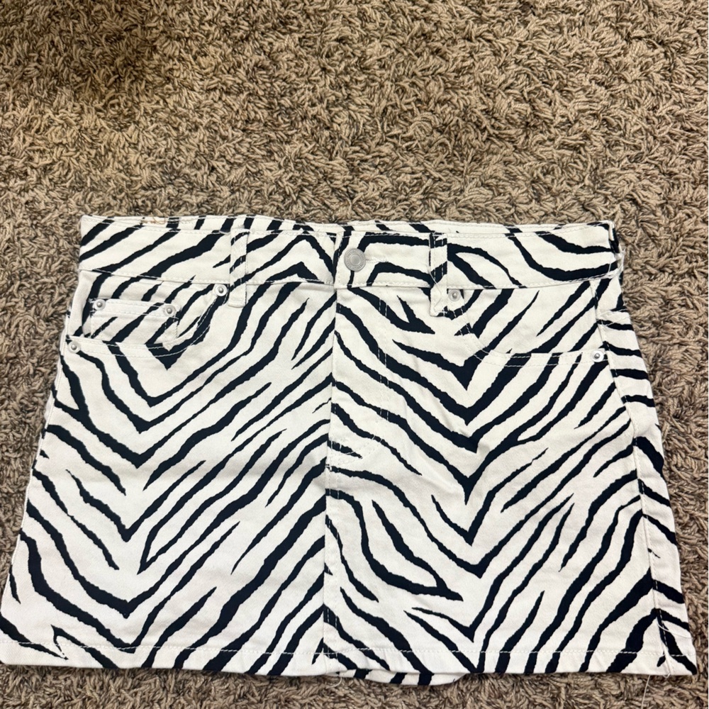 Zebra Print Skirt